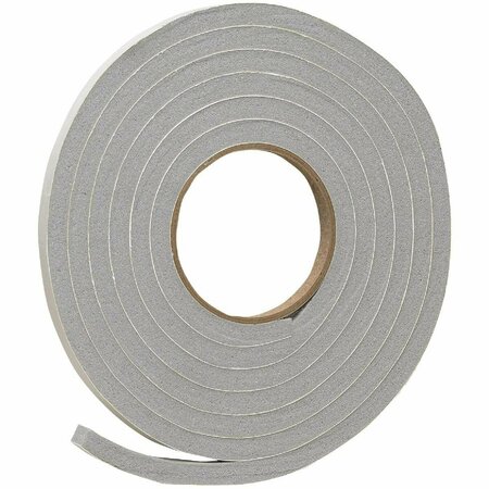 ALL-SOURCE 1/2in. W x 3/8in. T x 10' L Gray Foam Weatherstrip Tape V445HDI